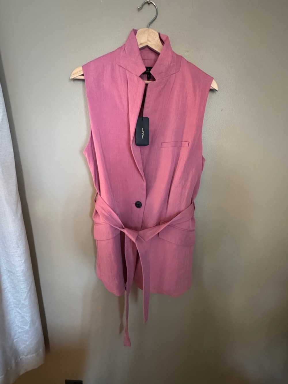 Rag & bone Dusty Rose Blazer Vest